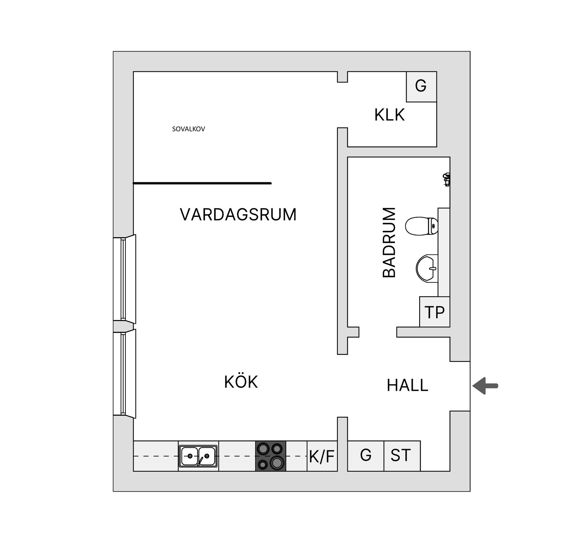 Bostadsrätt, Korphoppsgatan 22, Hammarby Sjöstad, Stockholm