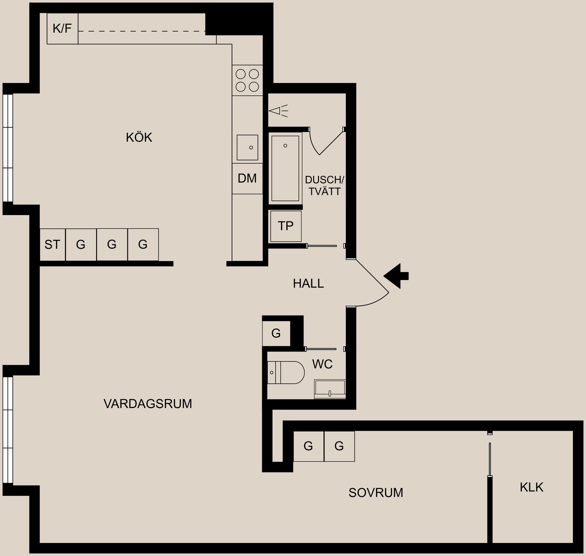 Bostadsrätt, Hörngatan 18A, Centralt - Söder, Norrköping