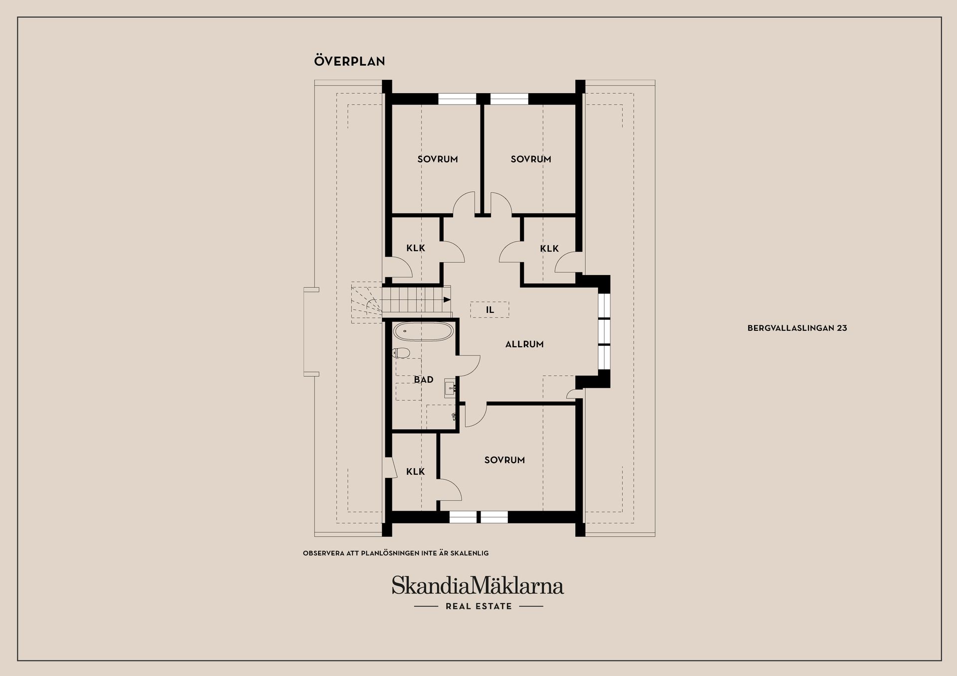 Villa, Bergvallaslingan 23, Nykil, Linköping