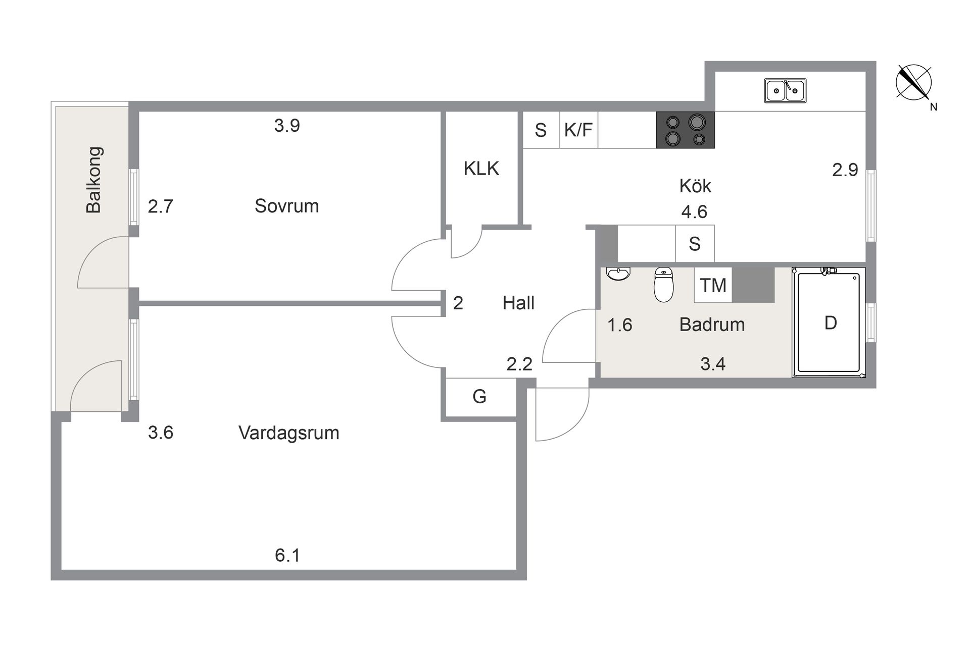 Bostadsrätt, Kyrkogatan 31, Nordstan, Vänersborg