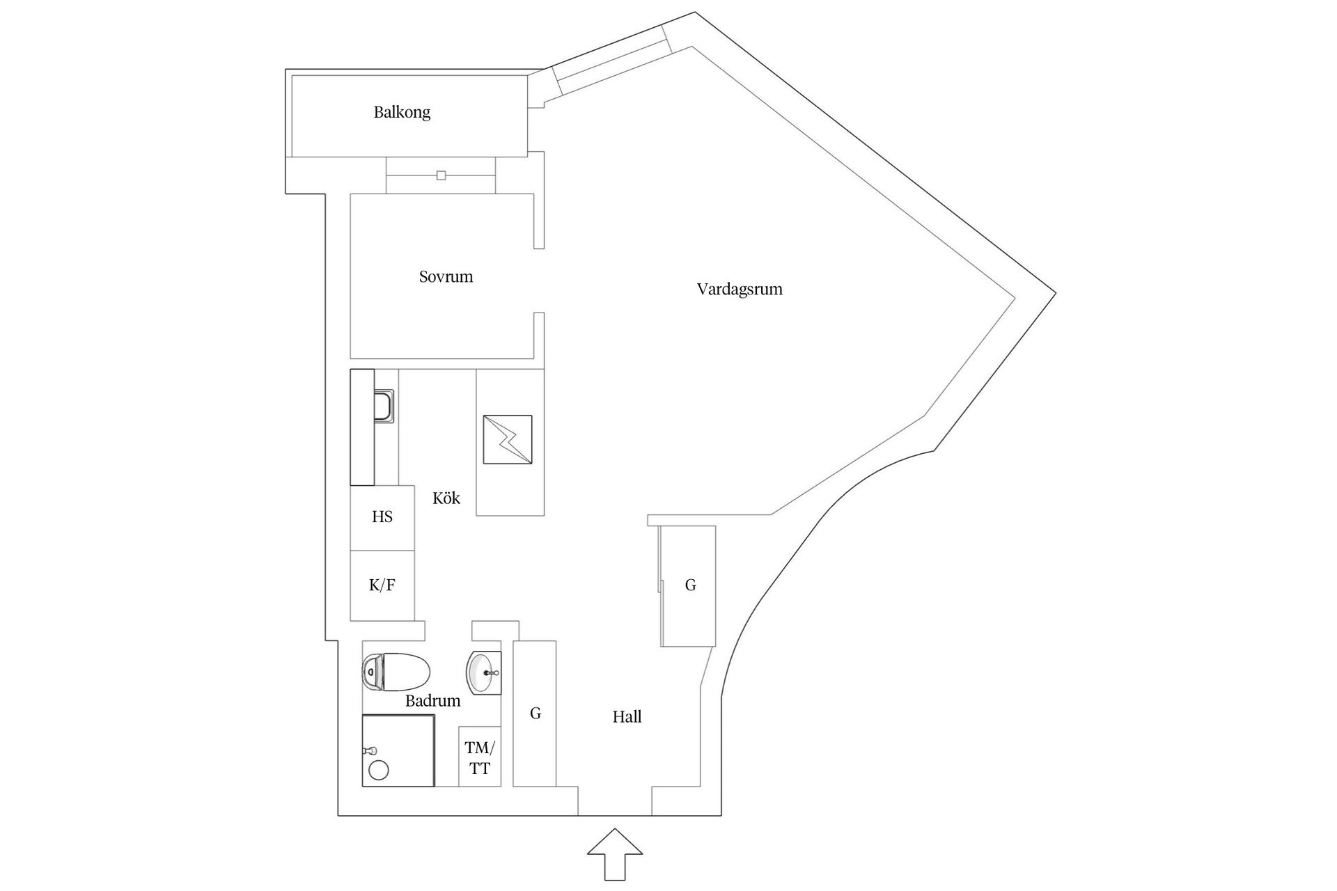 Bostadsrätt, Folkungagatan 108, Södermalm Katarina, Stockholm