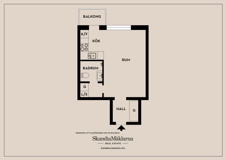 Bostadsrätt, Katarina Bangata 67A, Södermalm  - Katarina, Stockholm