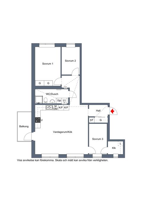 Bostadsrätt, Gunnarsberg 5B, Centrala Kungälv, Kungälv
