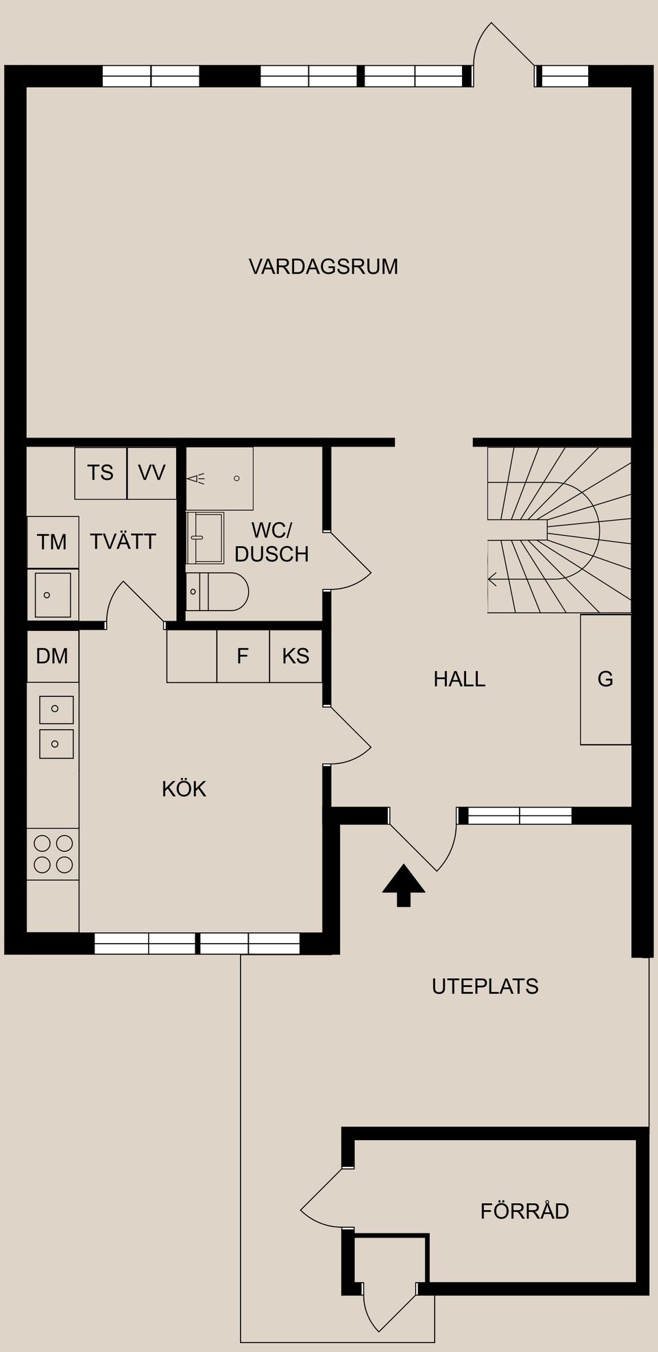 Radhus, Tornvägen 39, Broby, Söderköping