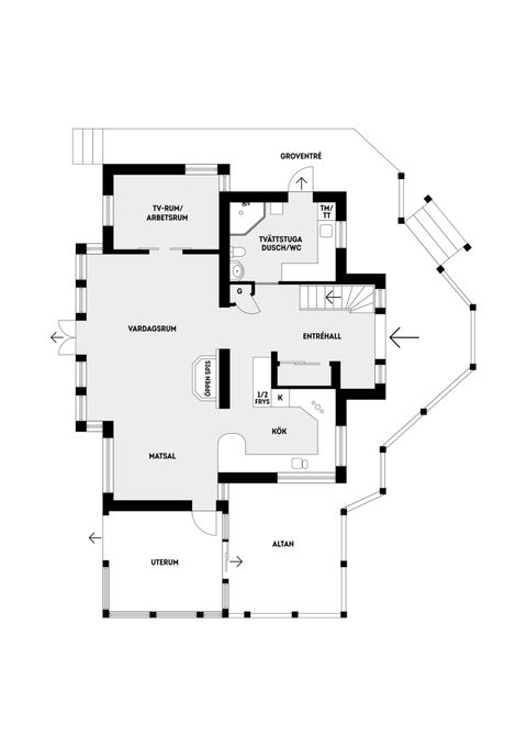 Villa, Pilfinksvägen 17, Näsbypark, Täby