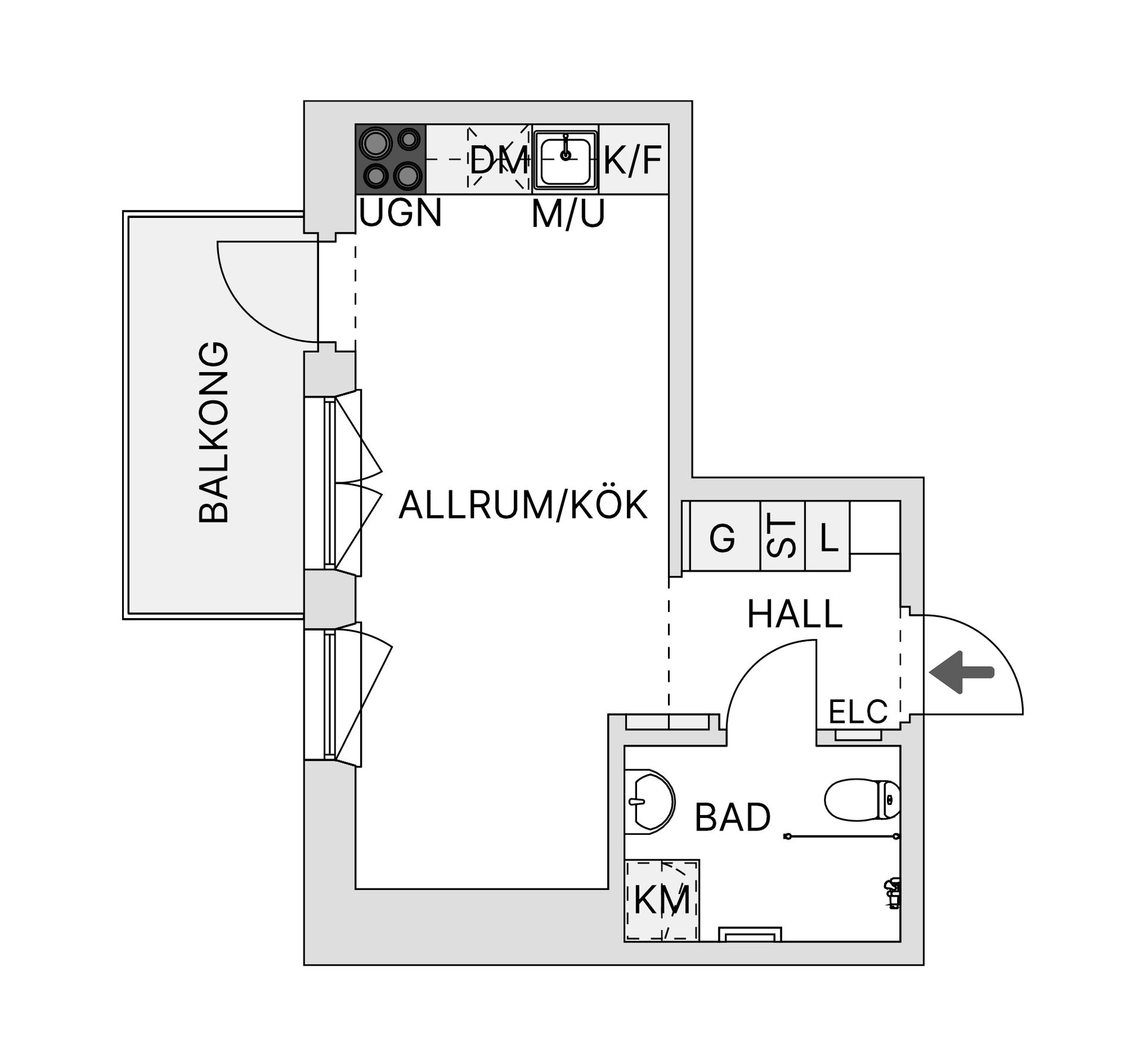 Bostadsrätt, Västra granittrappan 4, Centrala Nacka, Nacka