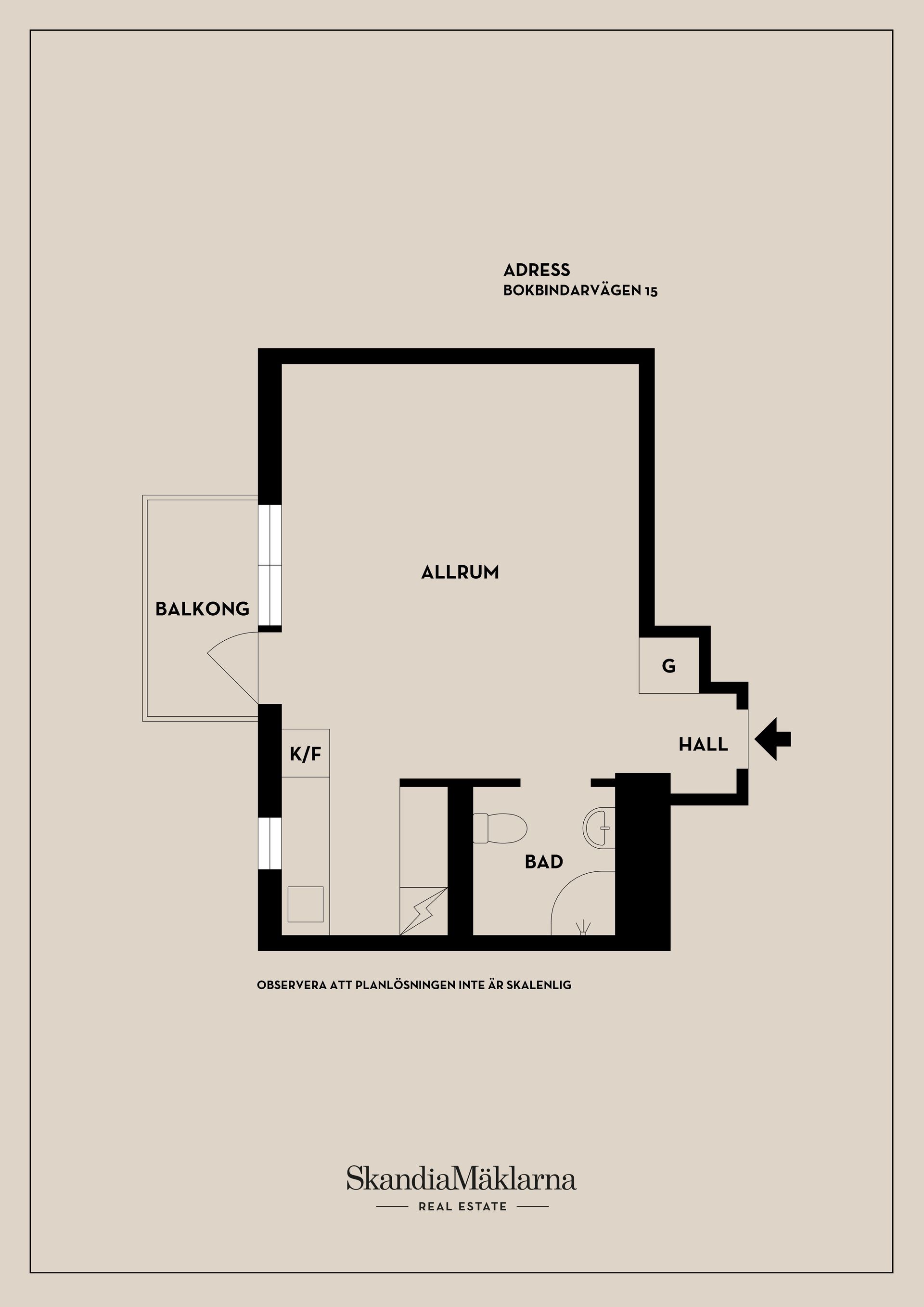 Bostadsrätt, Bokbindarvägen 15, Telefonplan, Stockholm