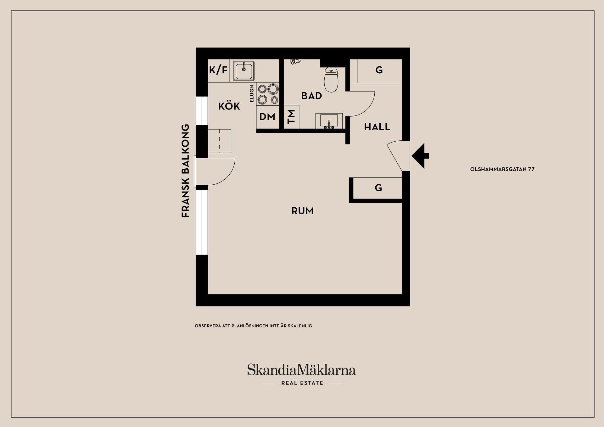 Bostadsrätt, Olshammarsgatan 77, Ormkärr, Stockholm