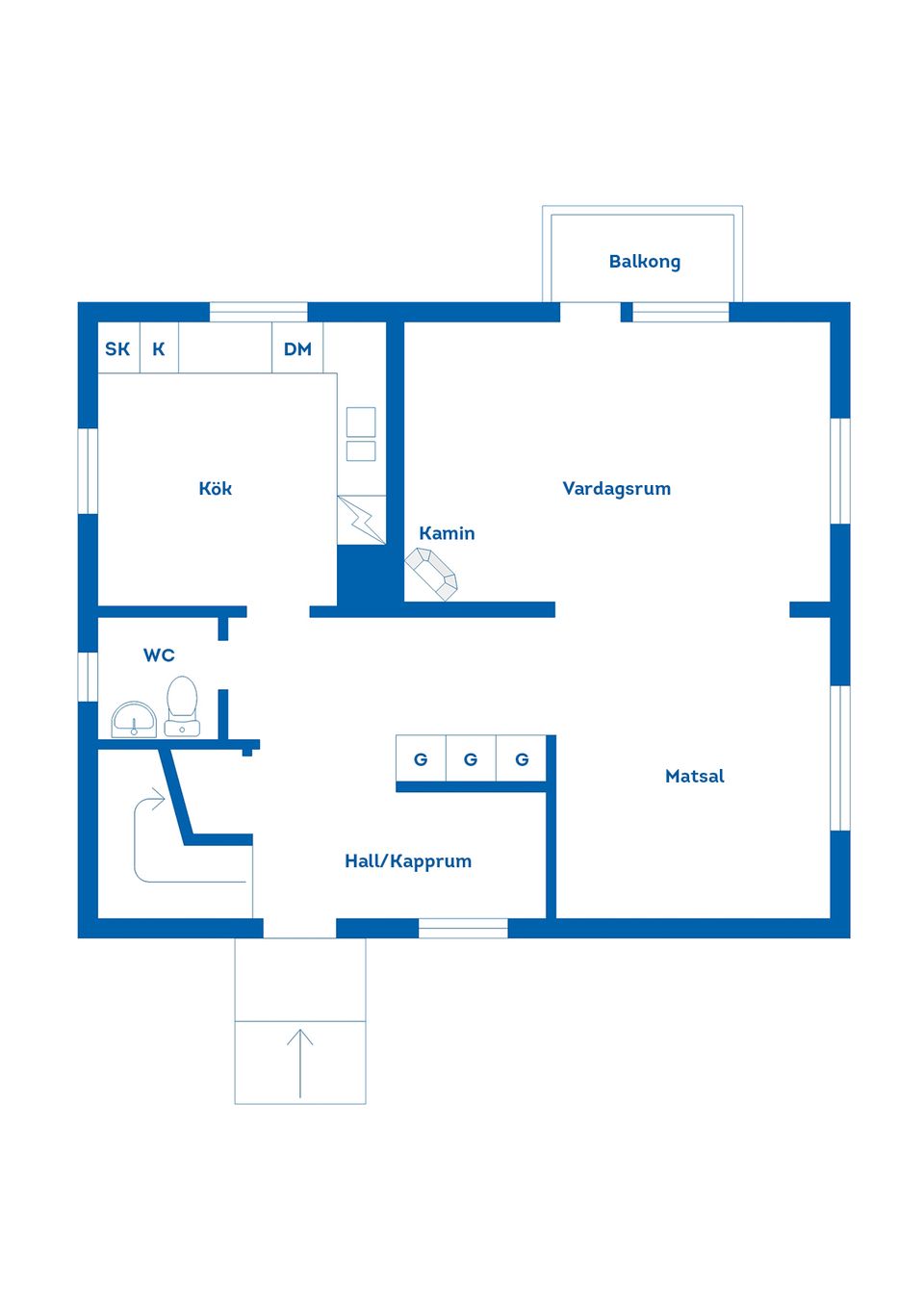 Villa, Borgvägen 11, Skogstorp, Eskilstuna