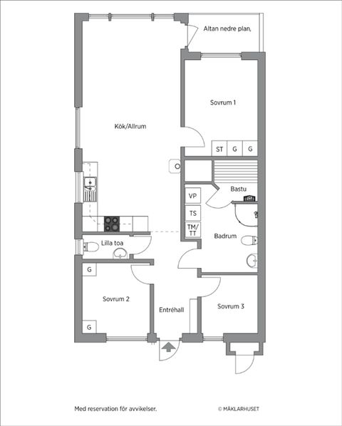 Bostadsrätt, Storhogna Torg 7A, Storhogna, Berg