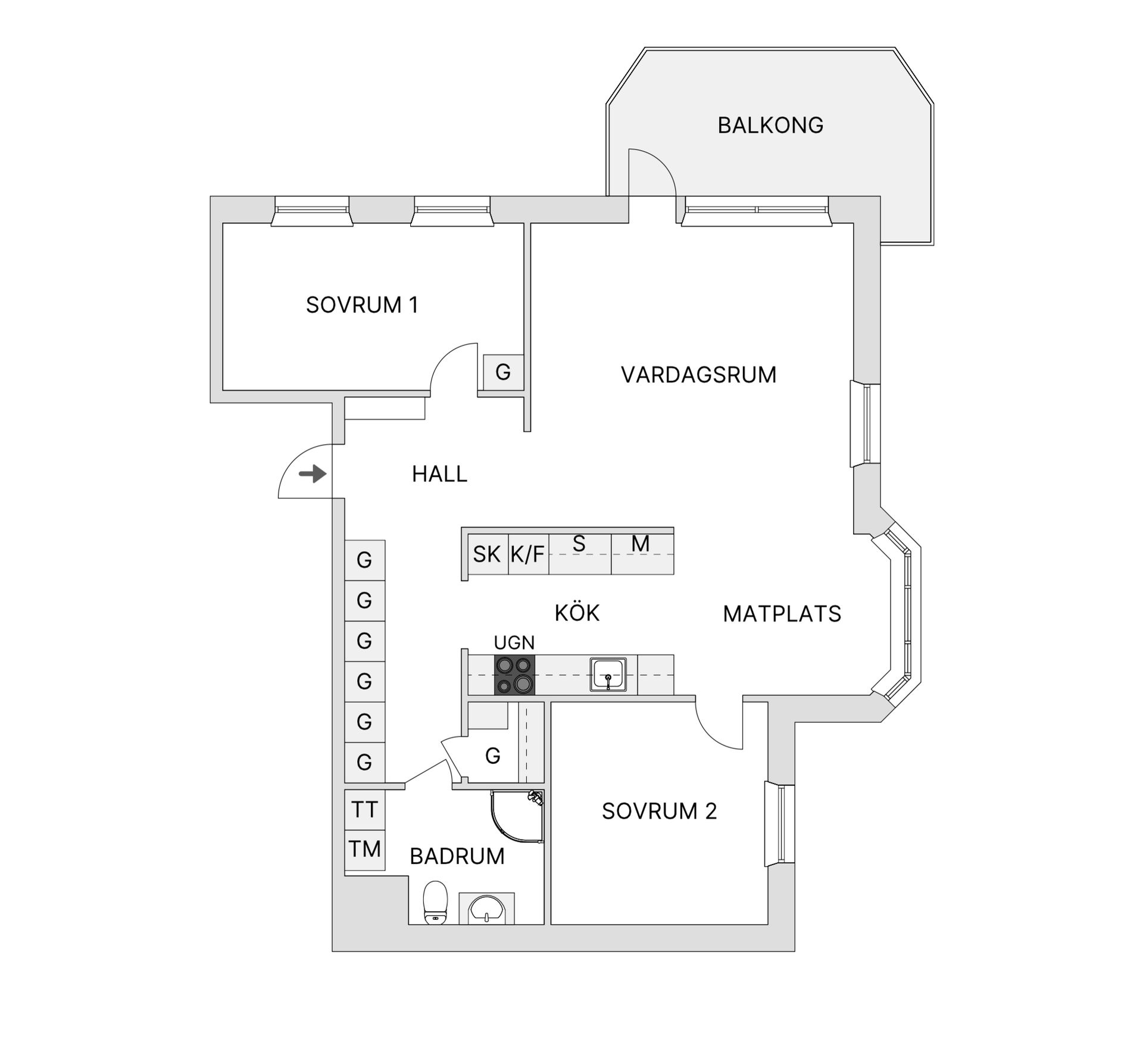 Bostadsrätt, Färgargårdstorget 80, Södermalm - Sofia, Stockholm