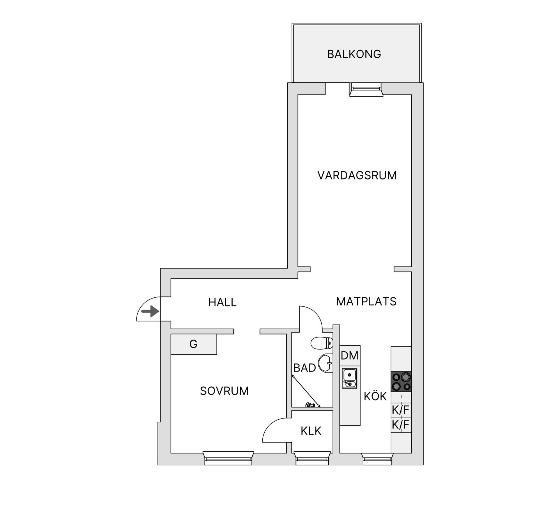 Bostadsrätt, Östra Nygatan 87, Älvsbacka, Skellefteå