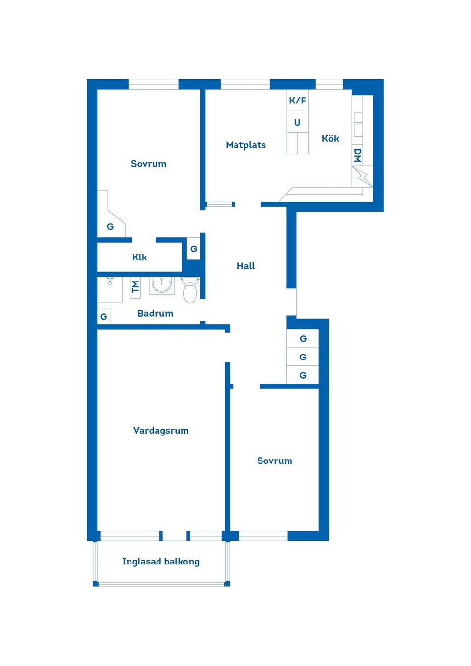 Bostadsrätt, Norra Slottsgatan 22A, Gävle Centrum, Gävle