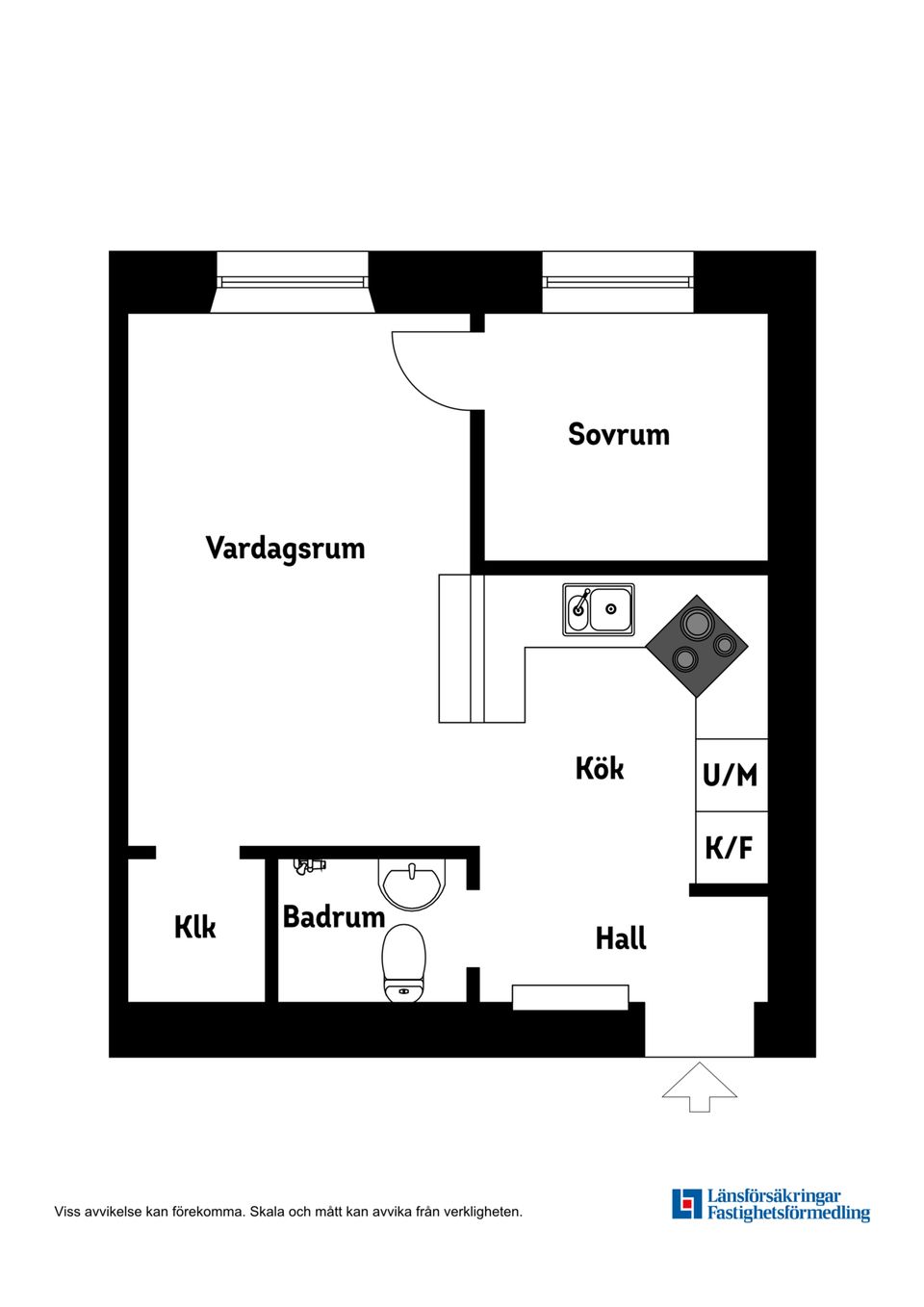 Bostadsrätt, Hallandsgatan 50 B, 1 tr, Södermalm - Katarina, Stockholm
