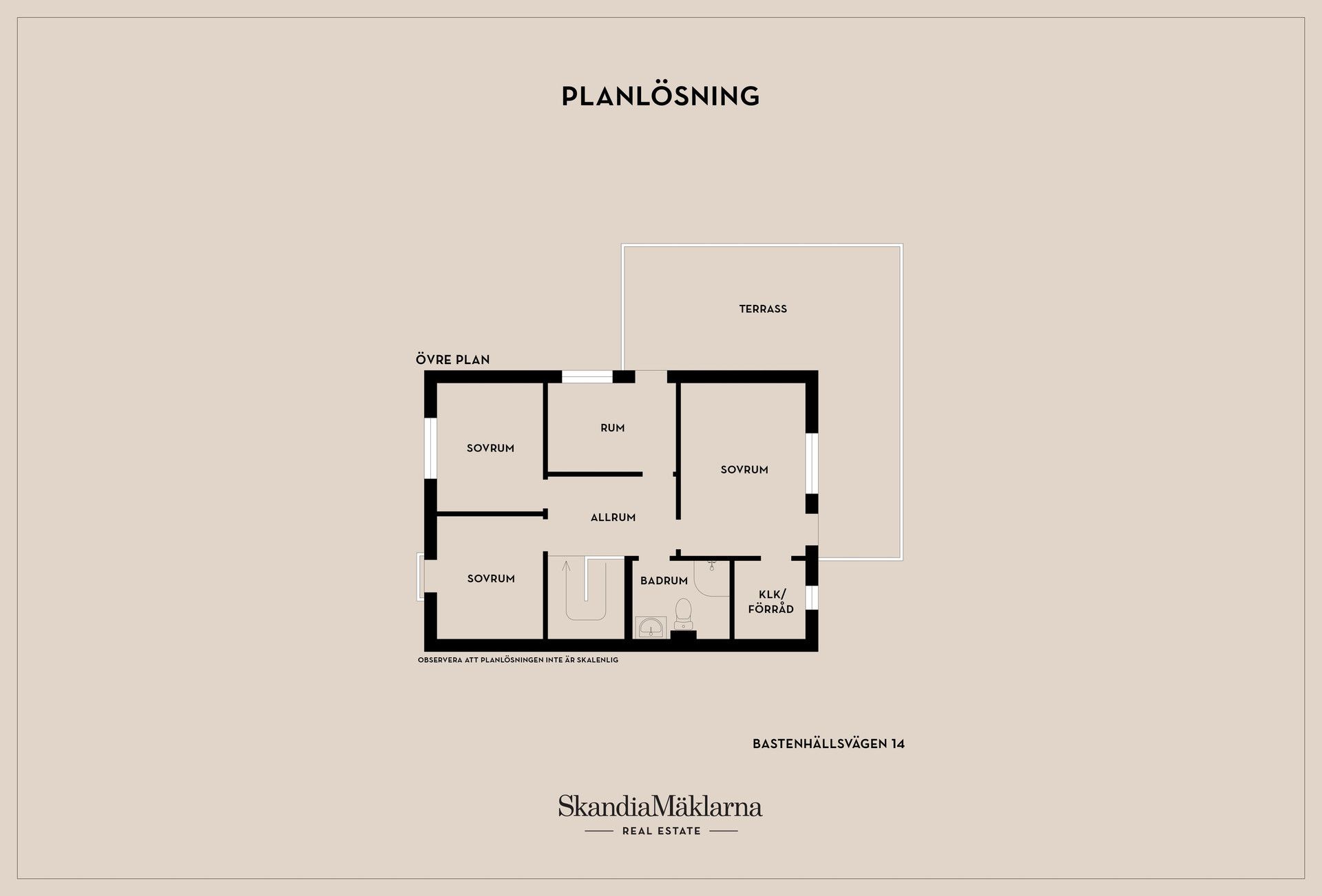 Radhus, Bastenshällsvägen 14, Arnö, Nyköping
