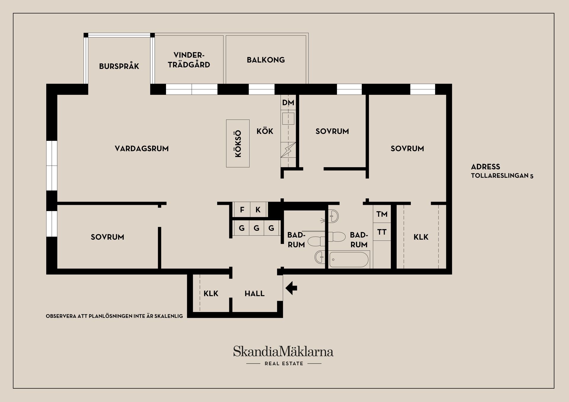 Bostadsrätt, Tollareslingan 5, Tollare, Nacka