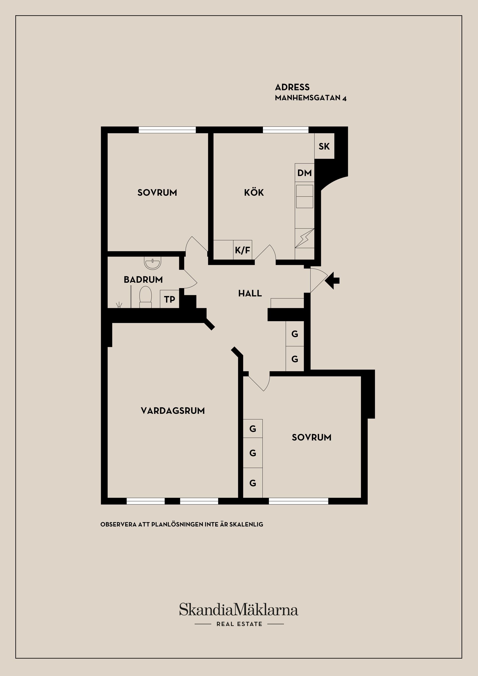 Bostadsrätt, Manhemsgatan 4, Aspudden, Stockholm