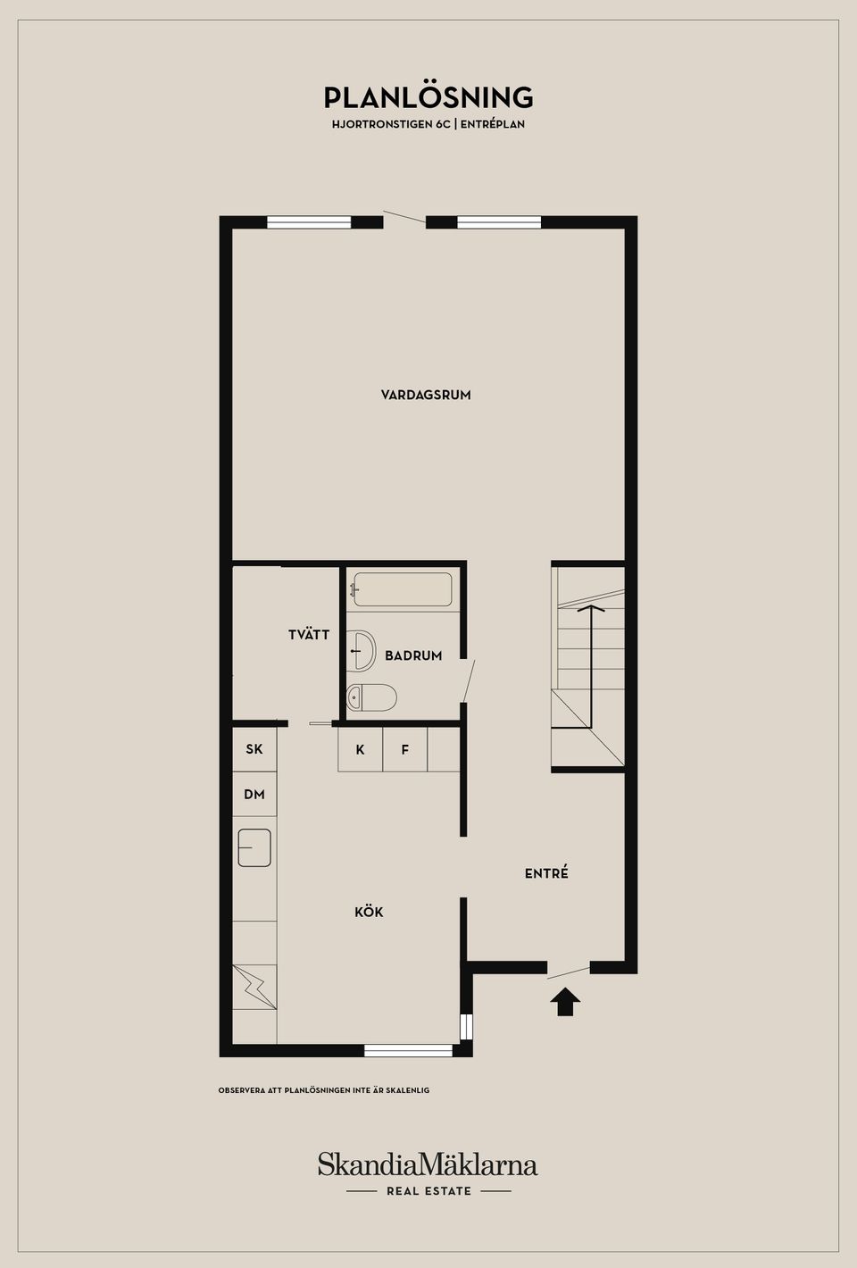 Radhus, Hjortronstigen 6C, Bärområdet, Ystad