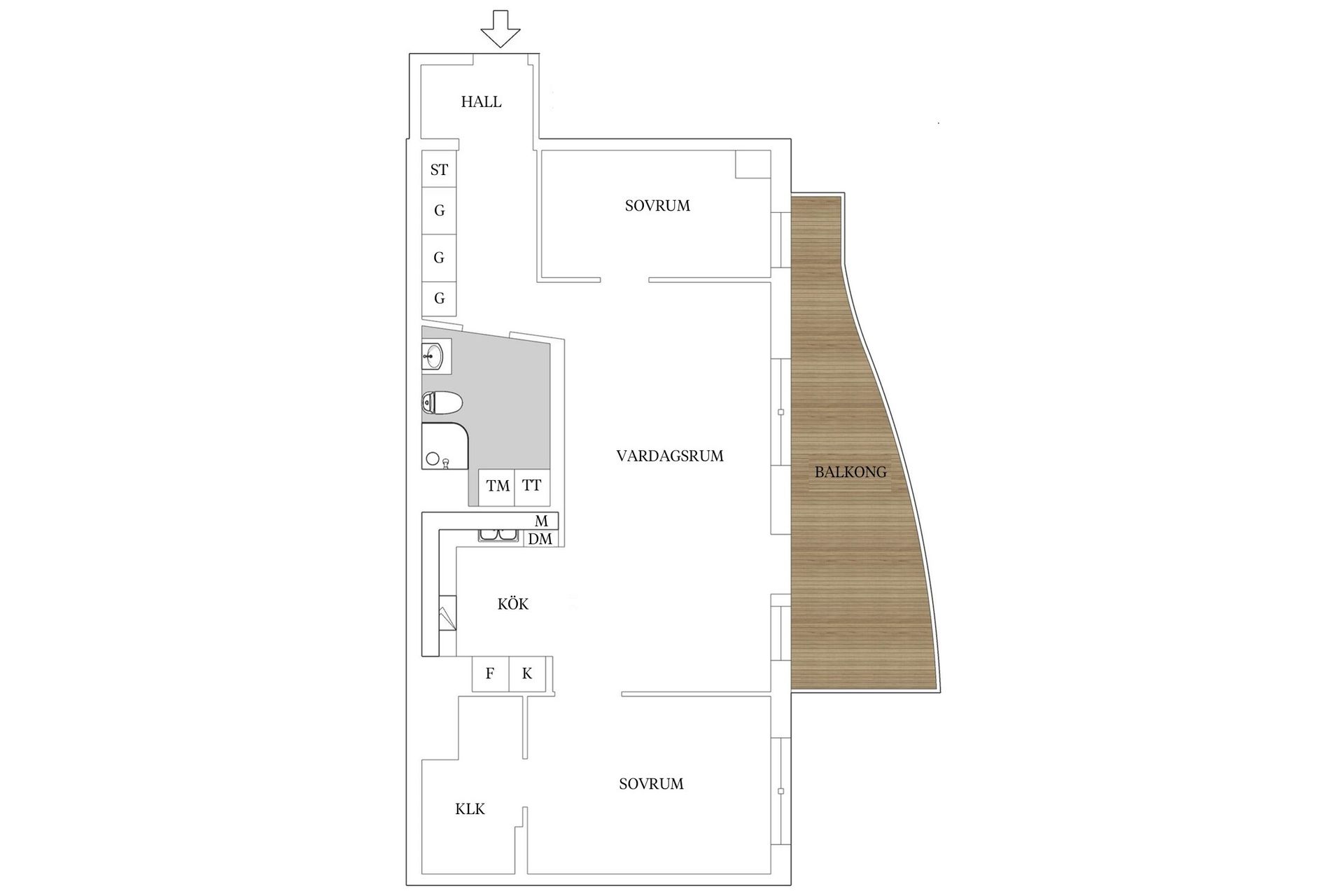 Bostadsrätt, Norrtullsgatan 10, Centrum, Växjö