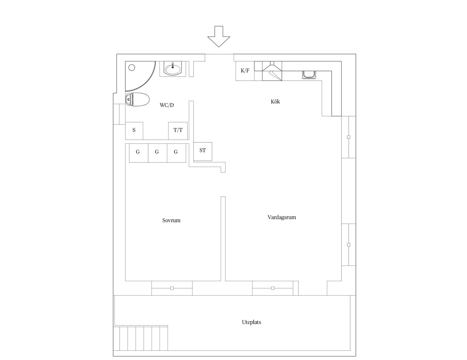Bostadsrätt, Frejagatan 5B, Söder, Växjö