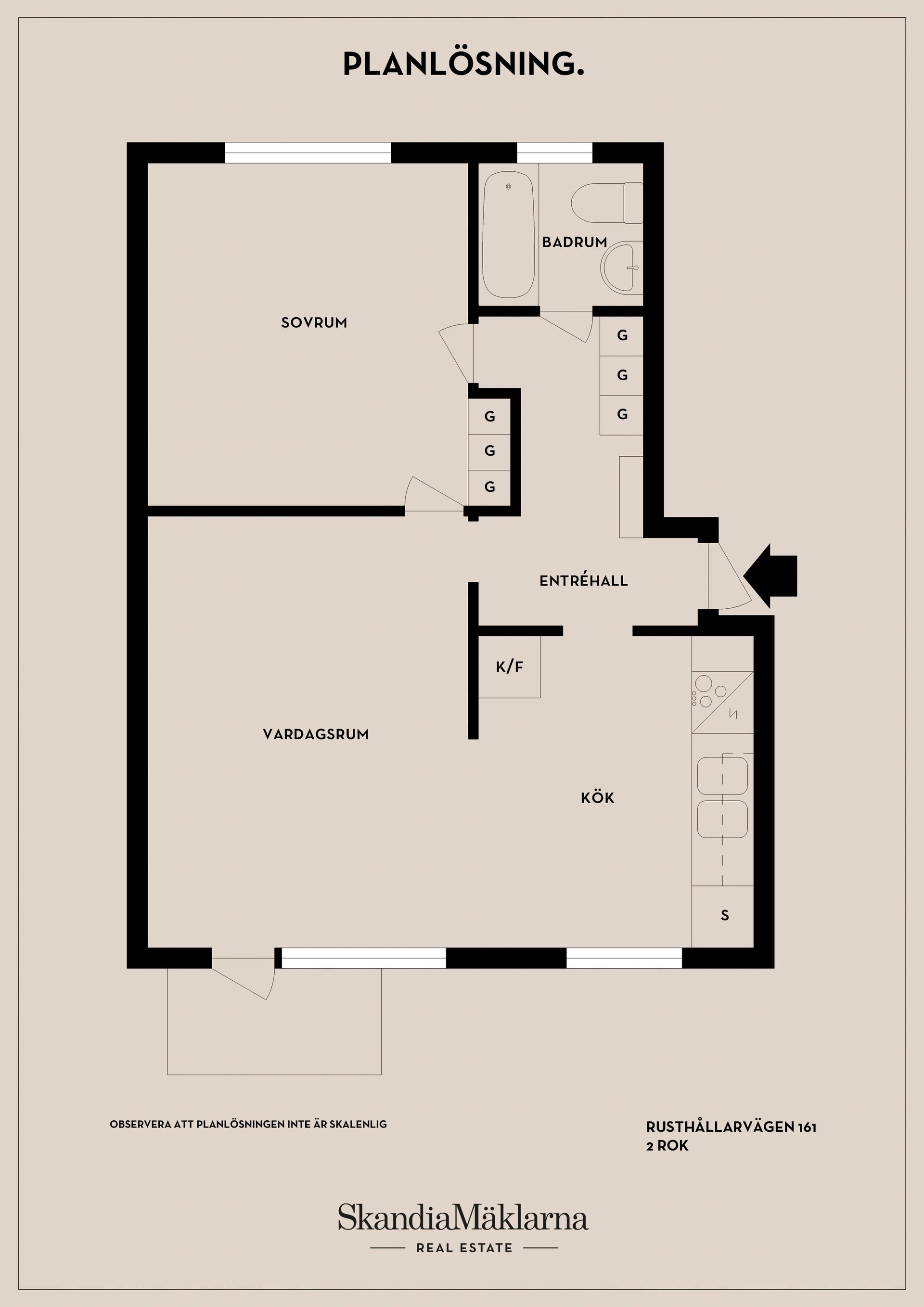 Bostadsrätt, Rusthållarvägen 161, Stockholm
