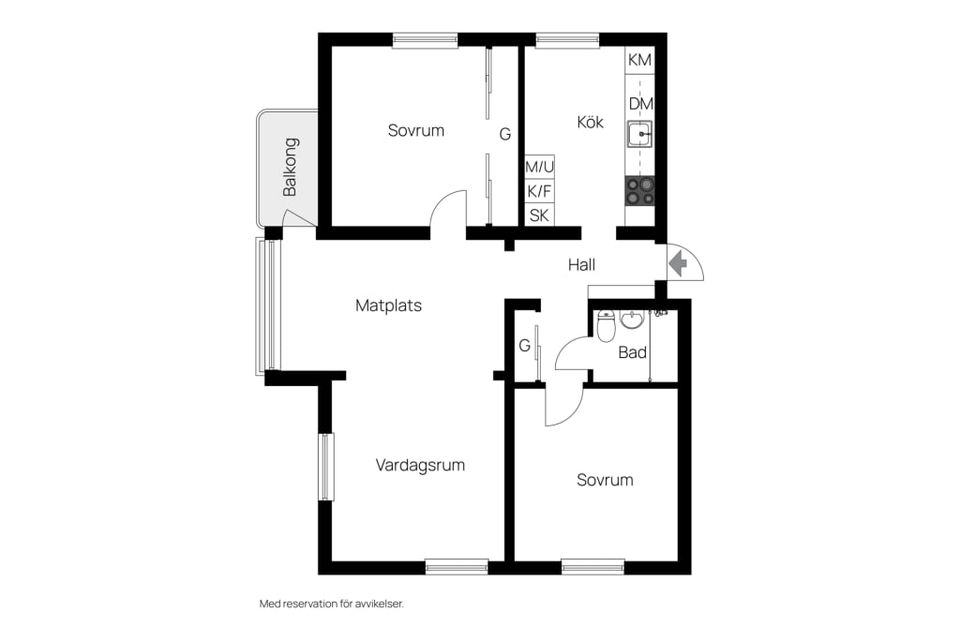 Bostadsrätt, Karl Ifvarssons Gata 2, Nyatorp, Halmstad