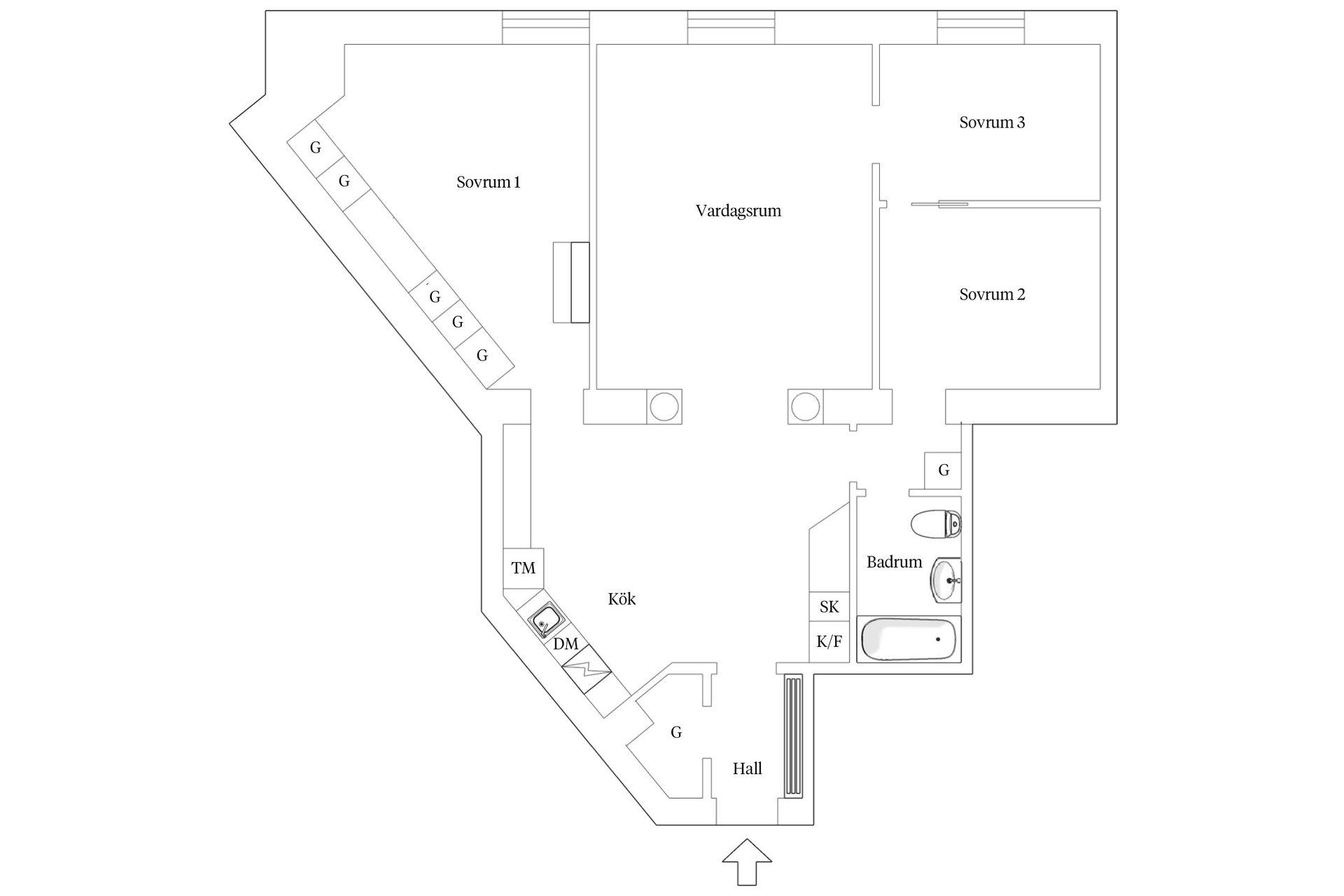 Bostadsrätt, Emelies Gata 27, Södermalm Sofia, Stockholm