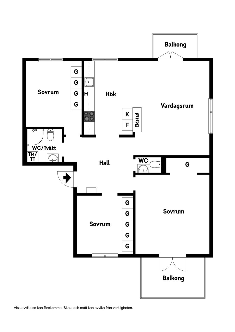 Bostadsrätt, Tegnérgatan 5A, Söder, Växjö