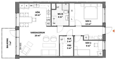 Bostadsrätt, Tubölegatan 1, Centrum, Skellefteå