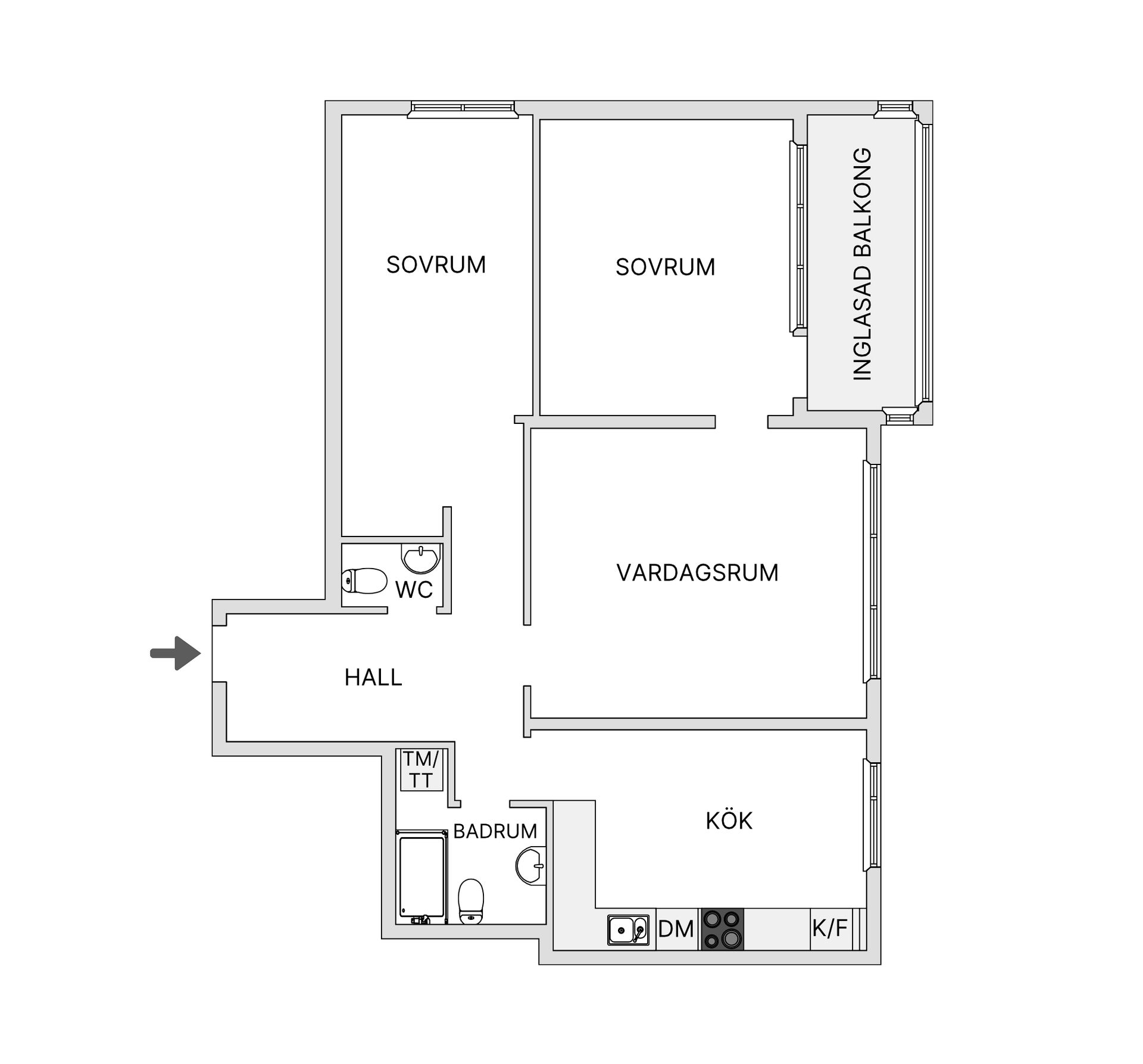 Bostadsrätt, Serenadgatan 25, Almvik, Malmö