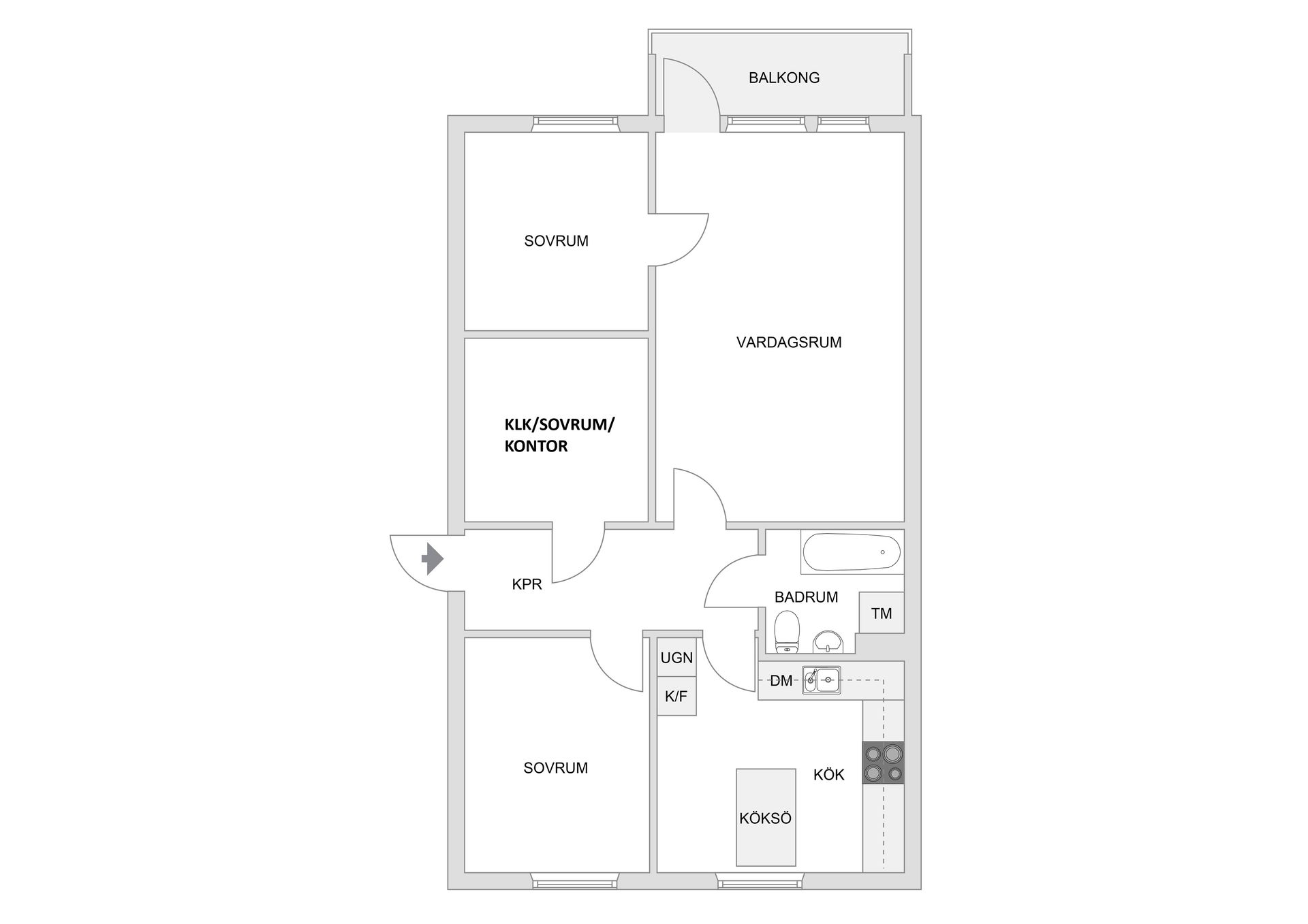 Bostadsrätt, Tegvägen 88, Viksjö, Järfälla
