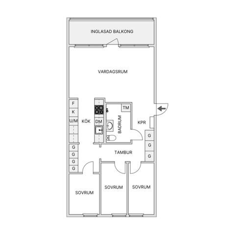 Bostadsrätt, Hägervägen 38, Hovslätt, Jönköping