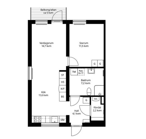 Bostadsrätt, Ängsmarksvägen 39A, Gånsta, Enköping