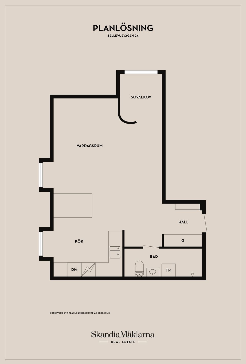 Bostadsrätt, Bellevuevägen 24, Bellevue, Ystad