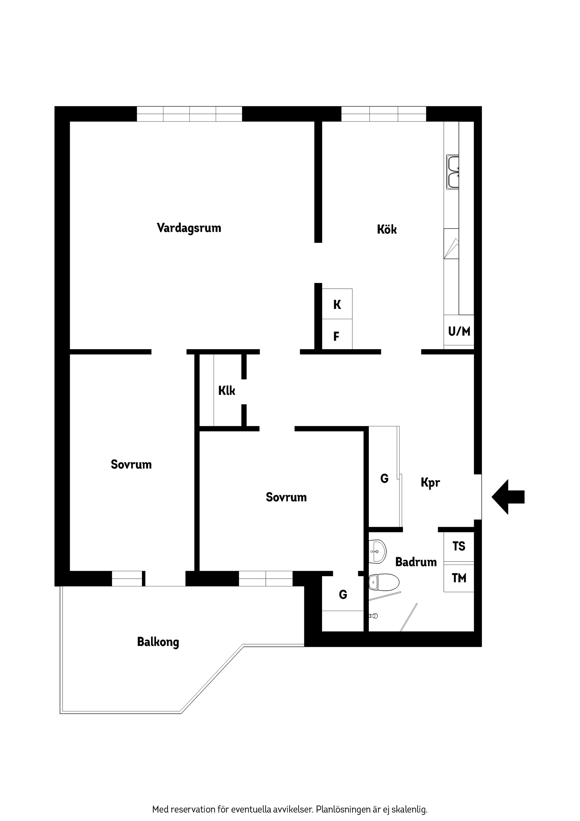 Bostadsrätt, Västra Vallgatan 10, Kristianstad