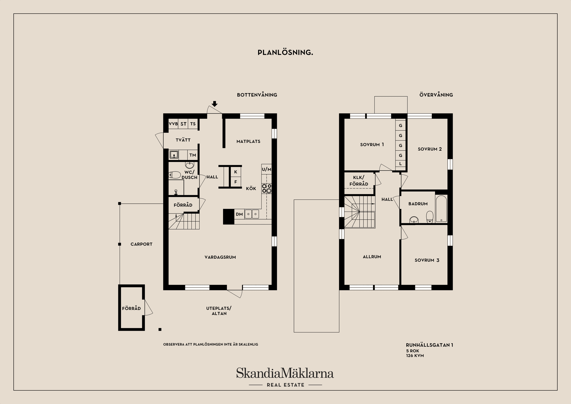 Villa, Runhällsgatan 1, Fresta, Upplands Väsby