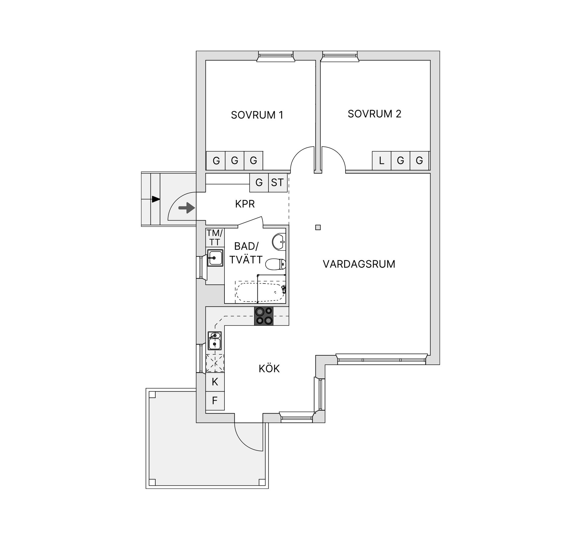 Bostadsrätt, Klyvarevägen 58A, Skogalund, Nacka