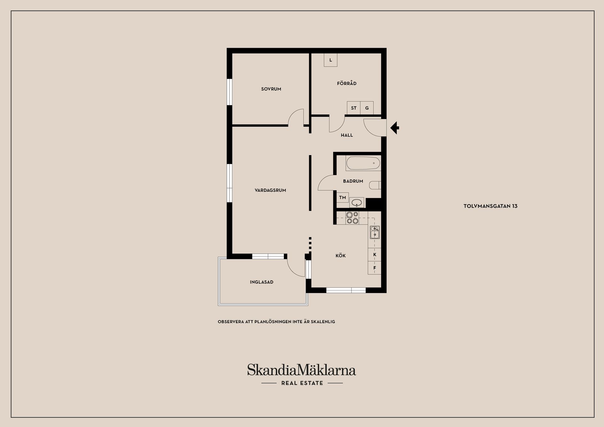 Bostadsrätt, Tolvmansgatan 13, Hagaborg, Karlstad