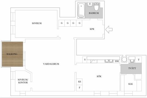 Bostadsrätt, Sakförarevägen 18, Ladugårdsmarken, Lund