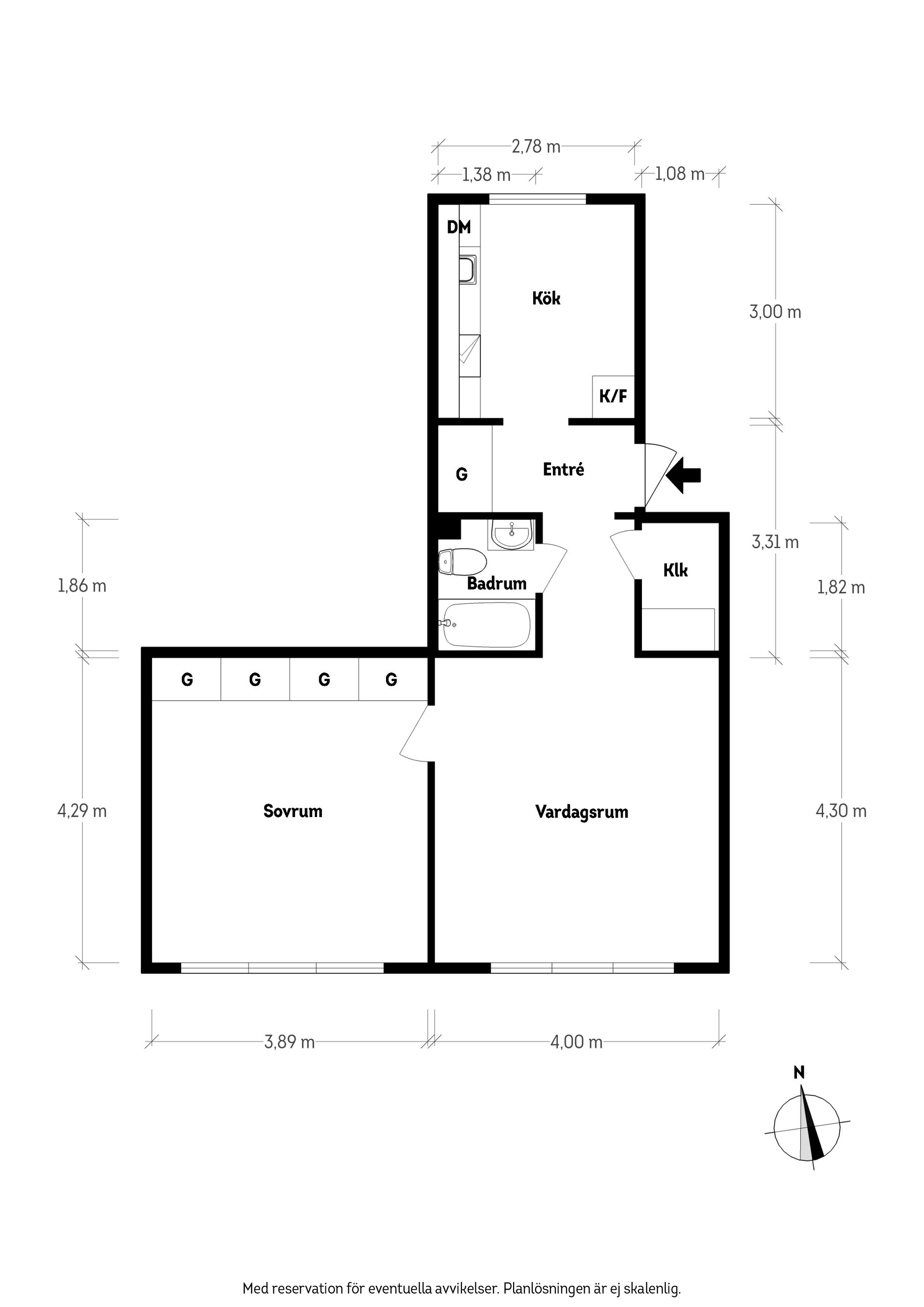 Bostadsrätt, Hebegatan 3A, Lunden, Göteborg
