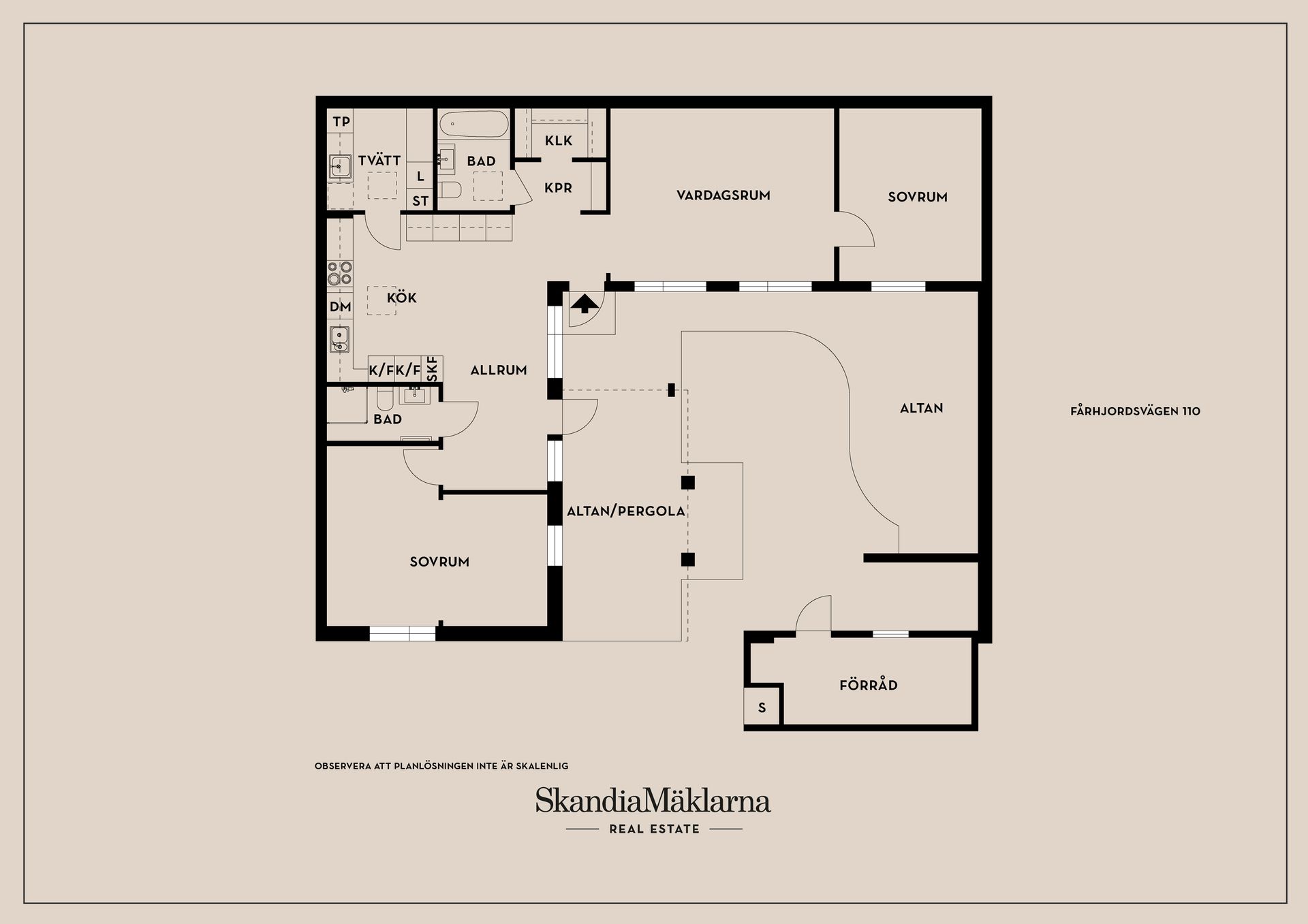 Radhus, Fårhjordsvägen 110, Malmslätt/Tokarp, Linköping