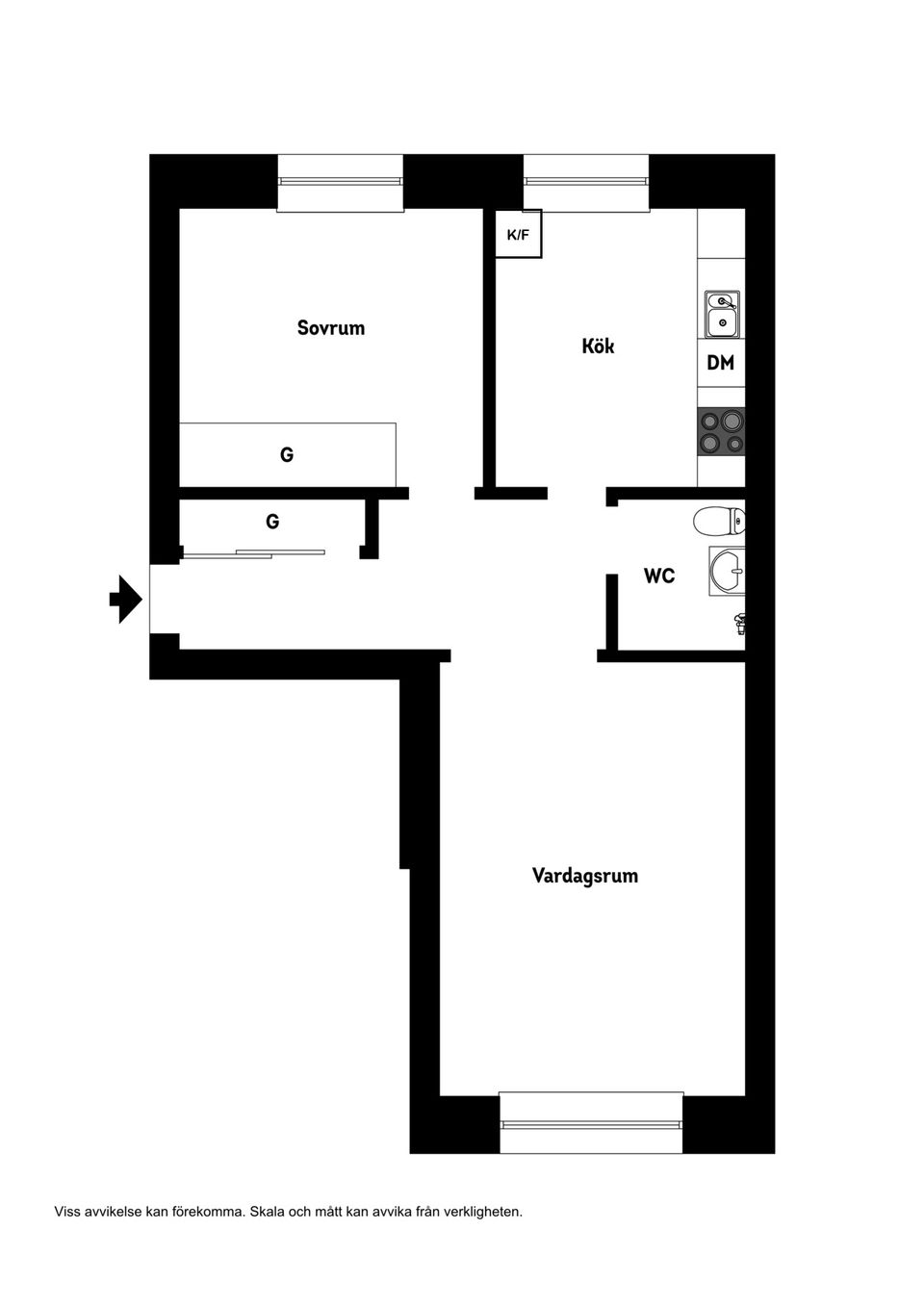 Bostadsrätt, Drottninggatan 20 A Lgh 1001, Centrum, Boden