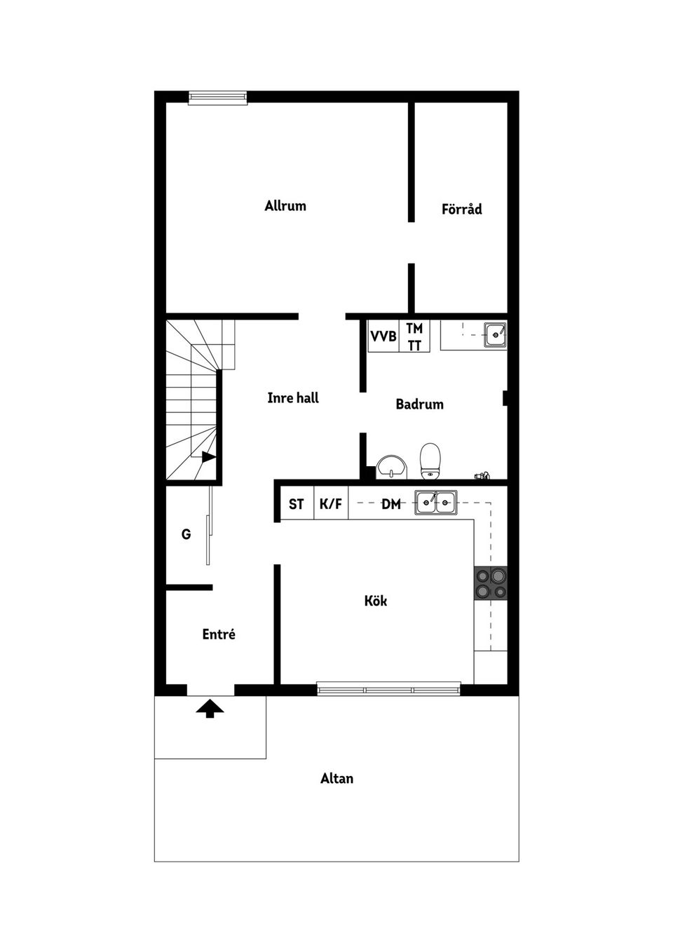 Radhus, Ugglestigen 25, Södra Nynäshamn, Nynäshamn