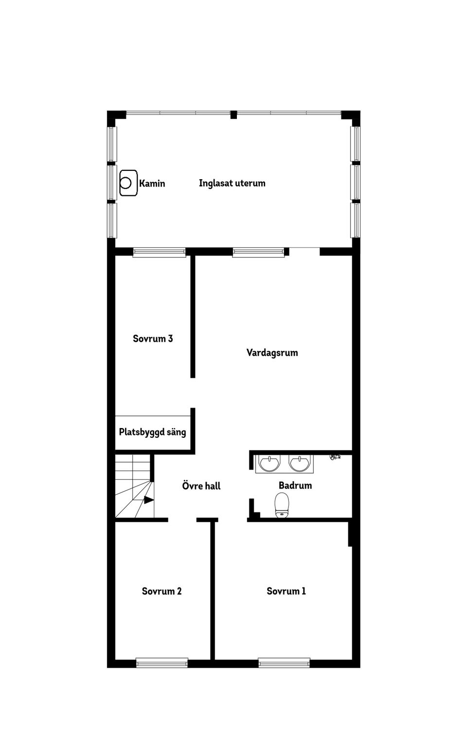 Radhus, Ugglestigen 25, Södra Nynäshamn, Nynäshamn