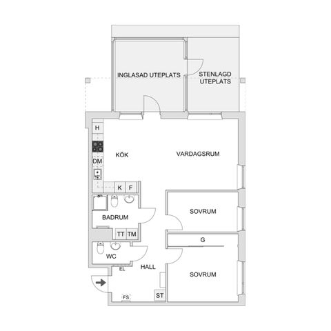 Bostadsrätt, Viksjöplan 40, entréplan, Viksjö, Järfälla