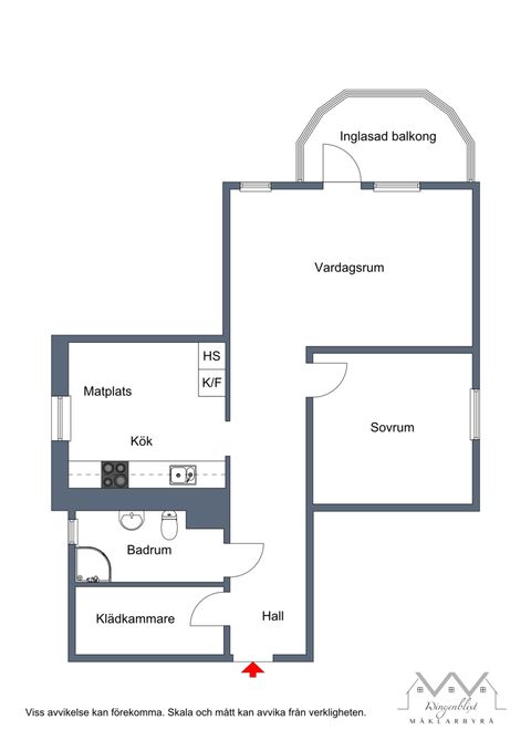 Bostadsrätt, Blomstervägen 1, 6 tr, Bro centrum, Upplands-Bro