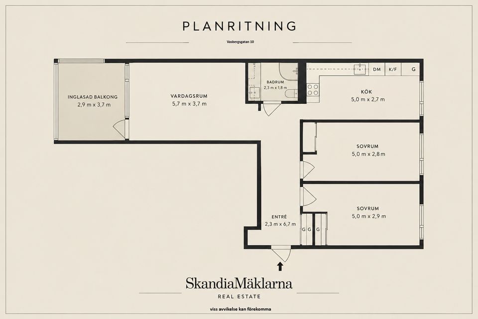 Bostadsrätt, Vasbergsgatan 10, Norr, Eskilstuna