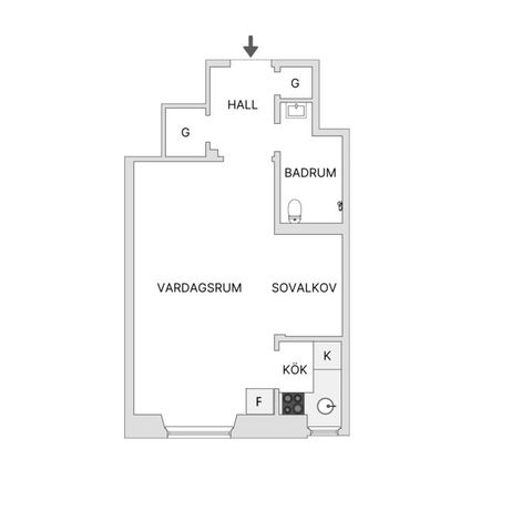 Bostadsrätt, Kammakargatan 64B, Vasastan Norrmalm, Stockholm