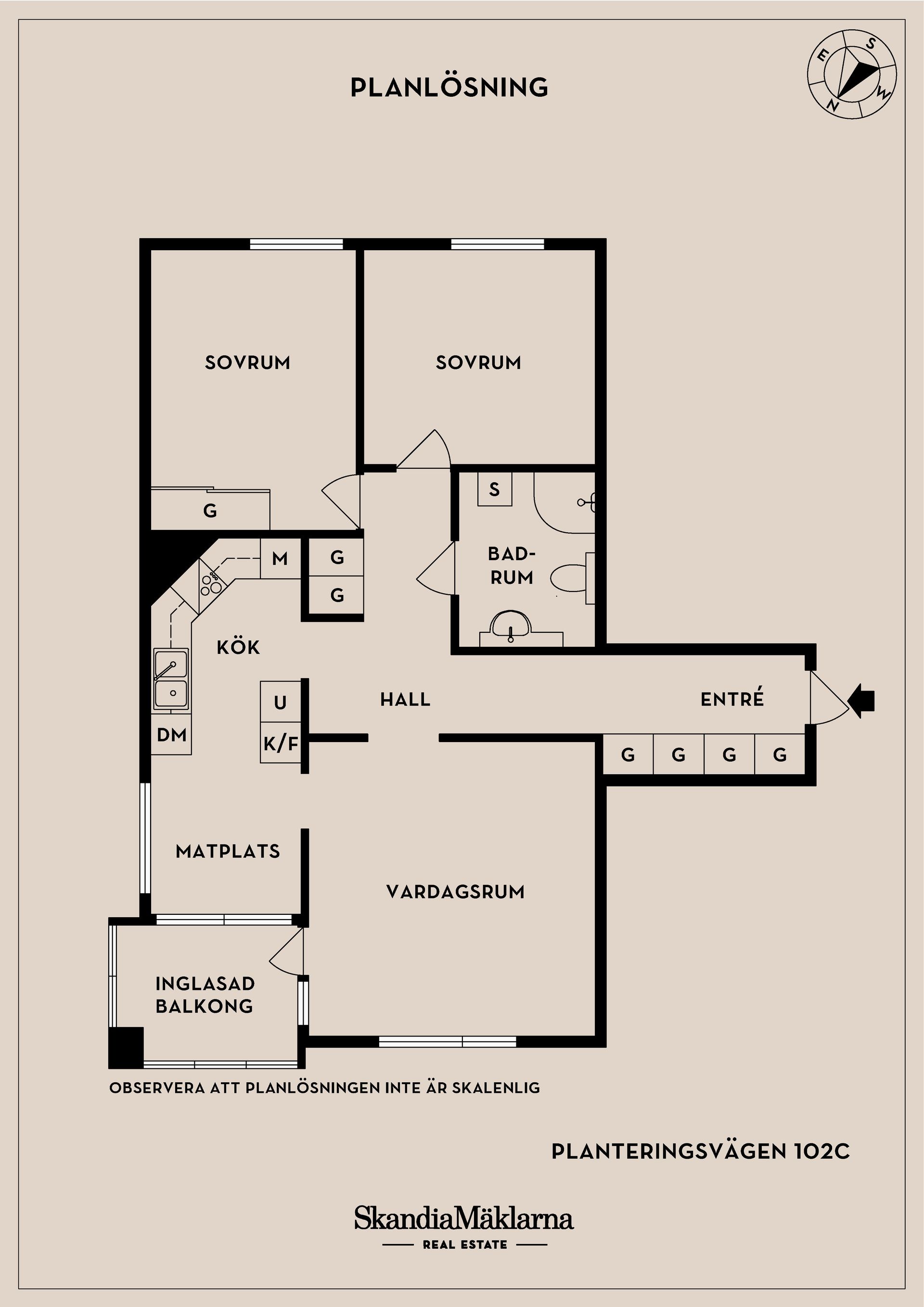 Bostadsrätt, Planteringsvägen 102C, Planteringen, Helsingborg