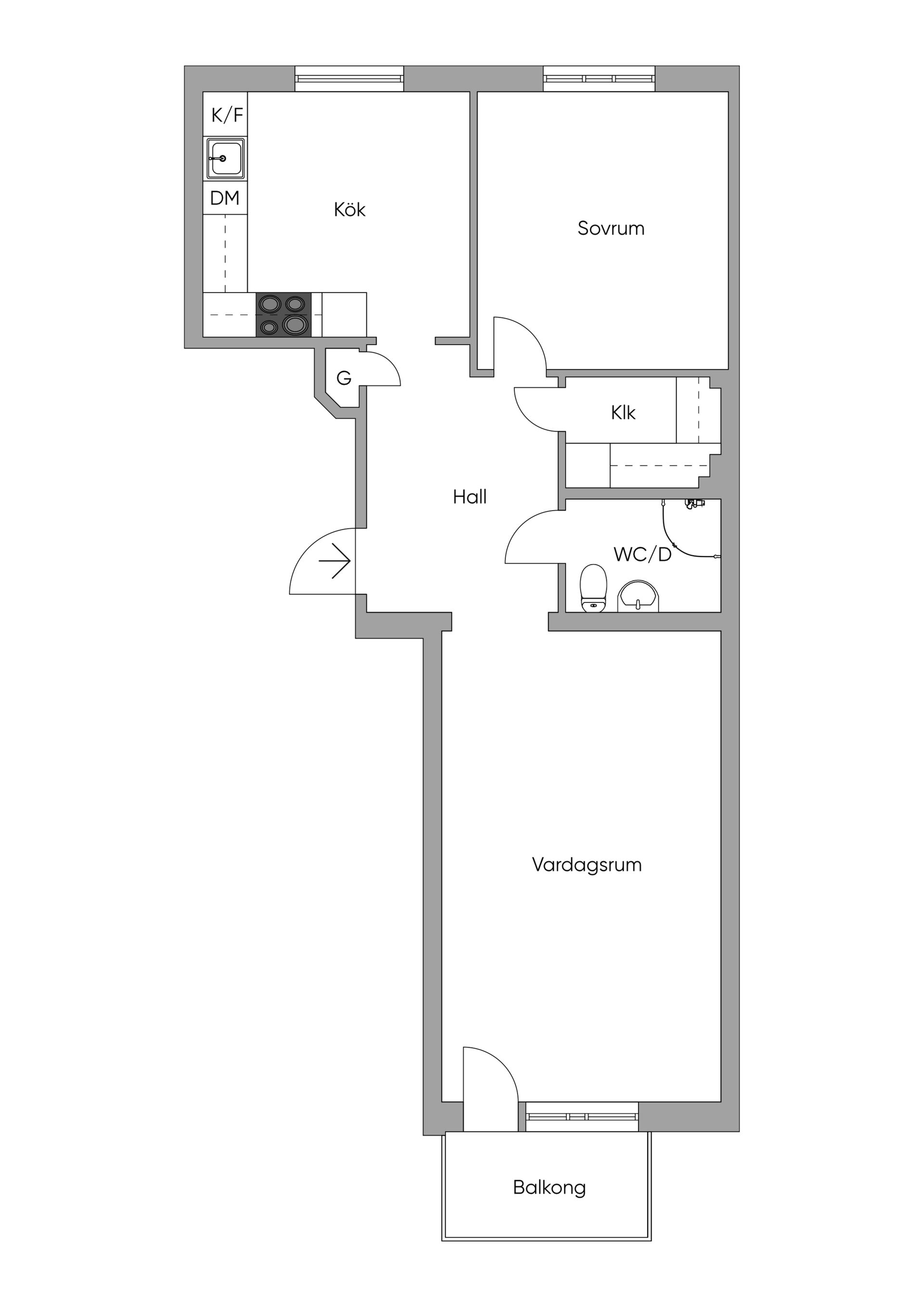 Bostadsrätt, Östra Nygatan 97B, Älvsbacka, Skellefteå